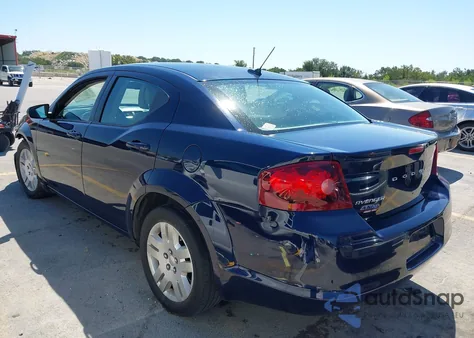 2013 Dodge Avenger Se V6 z USA, uszkodzony, nr VIN 1C3CDZAG2DN756461